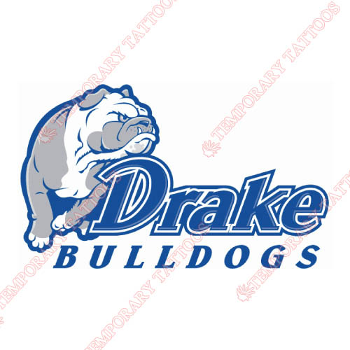 Drake Bulldogs Customize Temporary Tattoos Stickers NO.4275